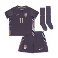 Echipament fotbal Anglia Phil Foden #11 Tricou Deplasare European 2024 pentru copii maneca scurta (+ Pantaloni scurti)